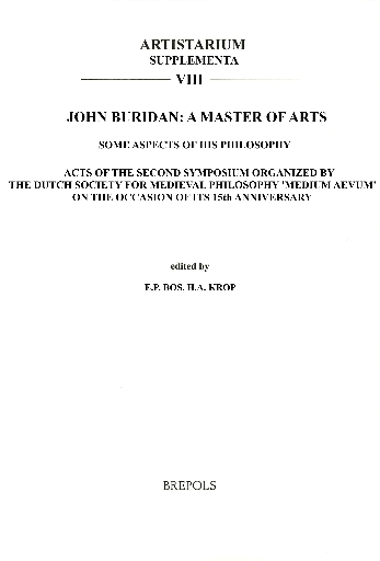 John Buridan: A Master of Arts: Some Aspects of is Philosophy