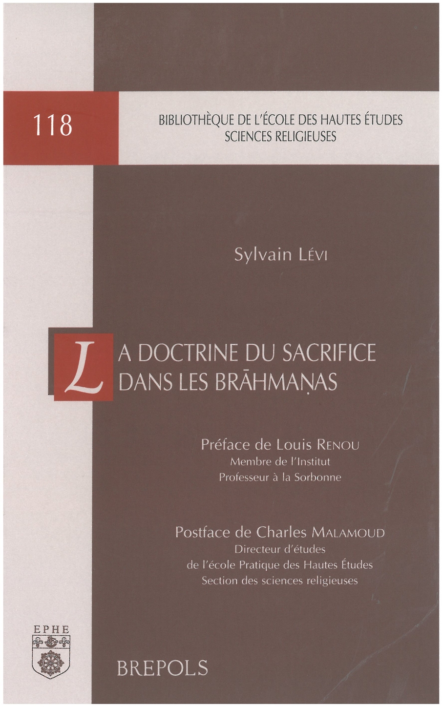 La doctrine du sacrifice dans les Brahmanas