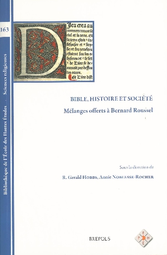 Bible, histoire et société
