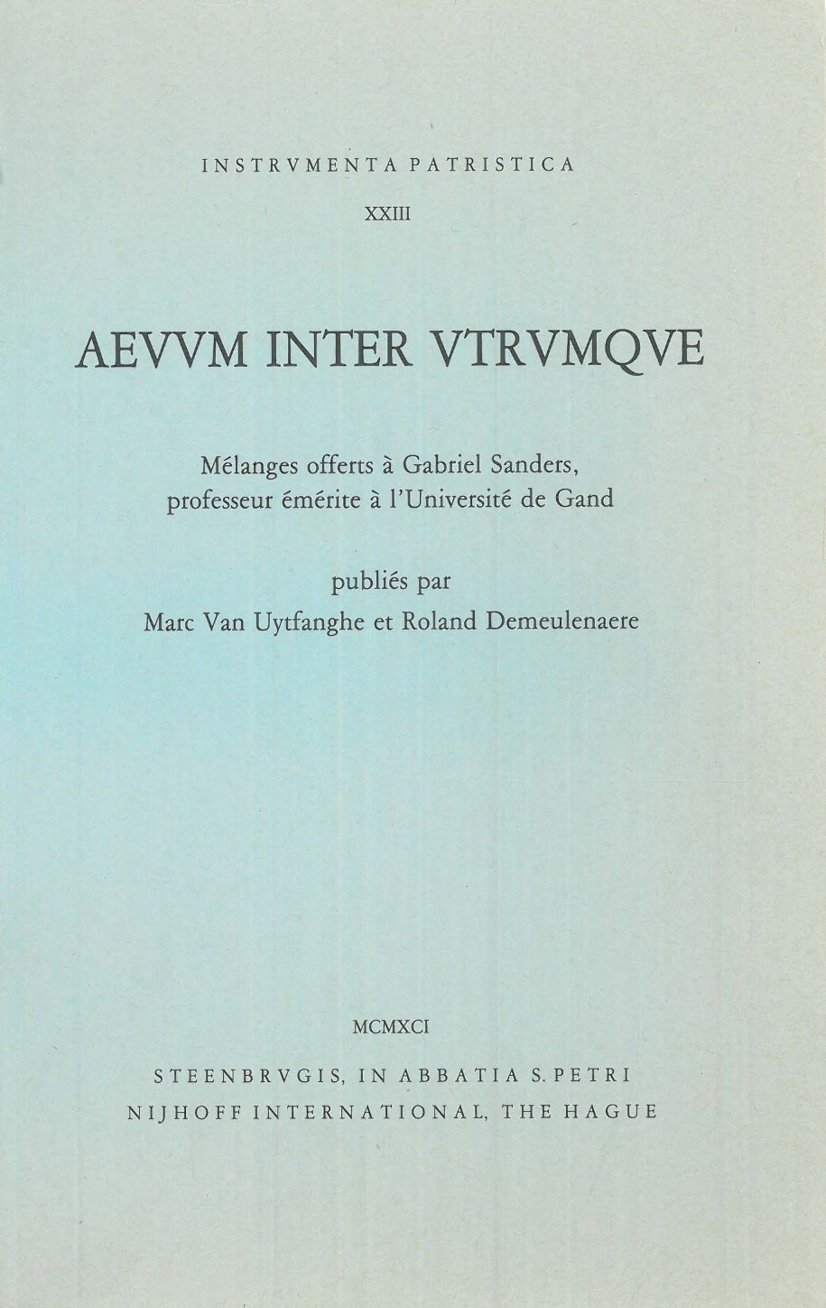 Aevum inter utrumque