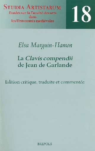 La 'Clavis compendii' de Jean de Garlande