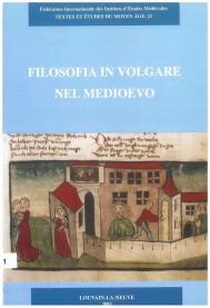 Filosofia in volgare nel medioevo