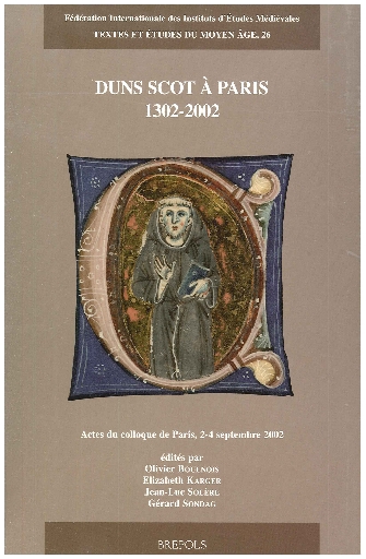 Duns Scot à Paris, 1302-2002