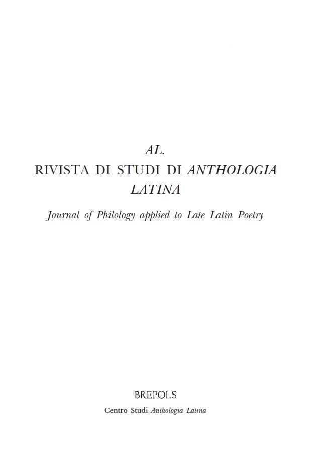 AL. Rivista di studi di Anthologia Latina