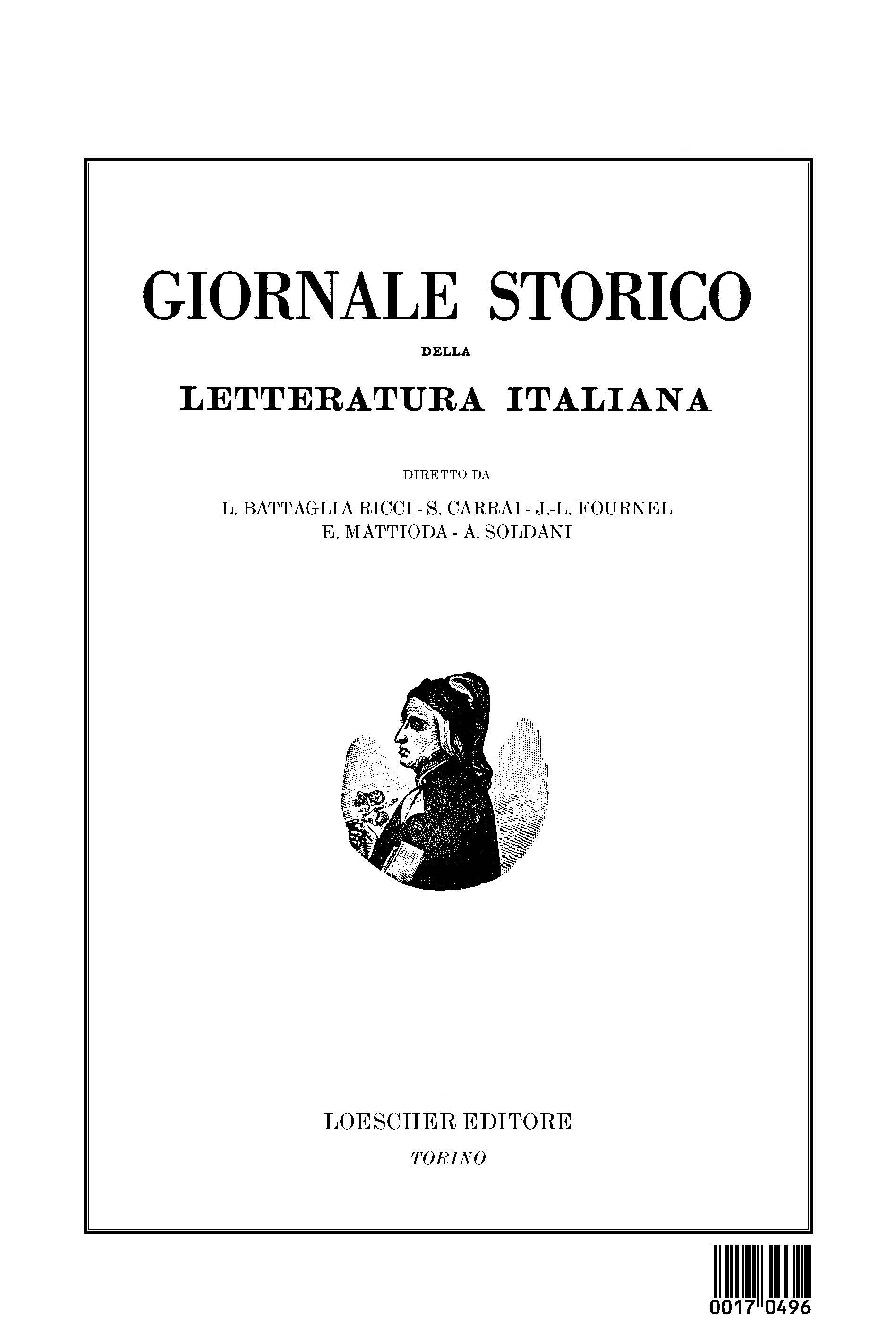 Giornale storico della letteratura italiana