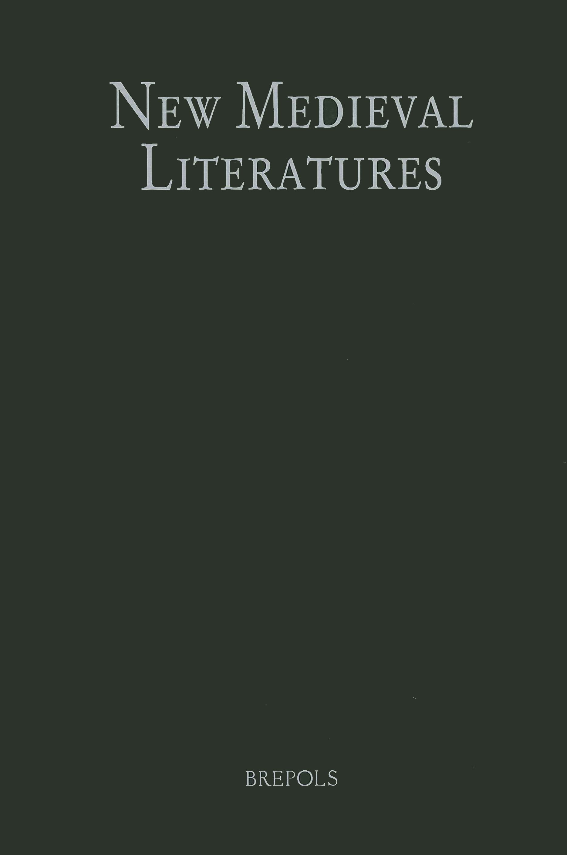 New Medieval Literatures