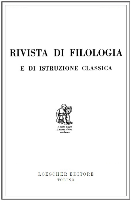 Rivista di Filologia e di Istruzione Classica